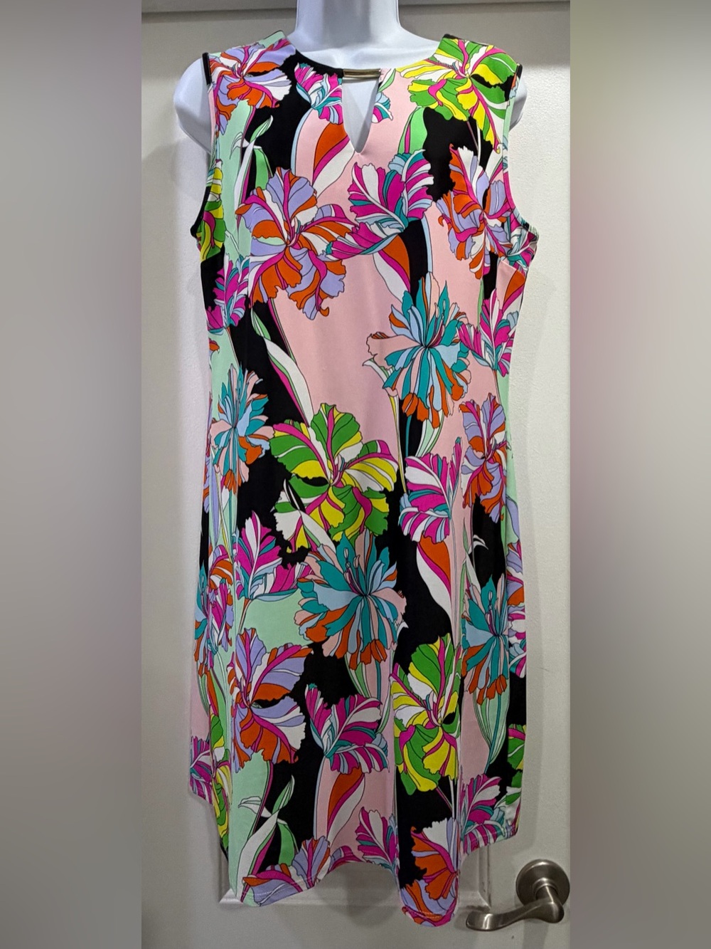 Jude Connally Tropical Floral Shift Dress Size Large